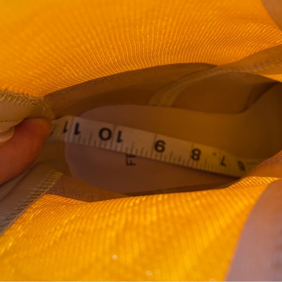 Fendi Jacquard FF monogrammed Mesh Knit Yellow boots - Picture 12 of 16